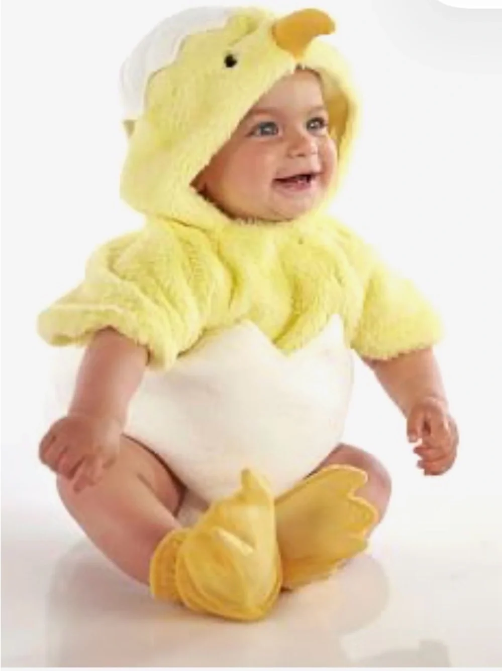 Pottery Barn Kids Egg Chick Baby Costume NWT